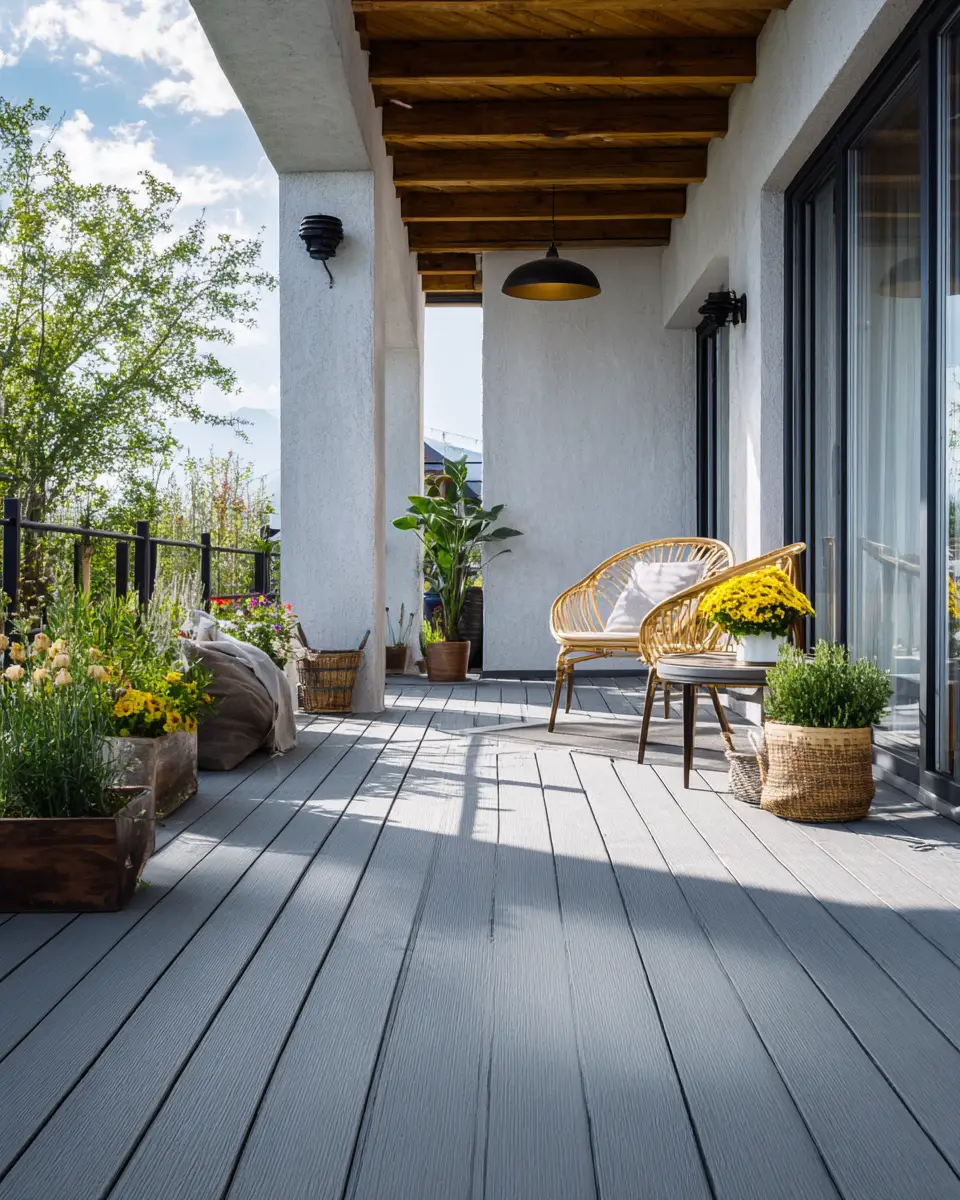 Gray Mid-Century Modern Patio Decor Ideas