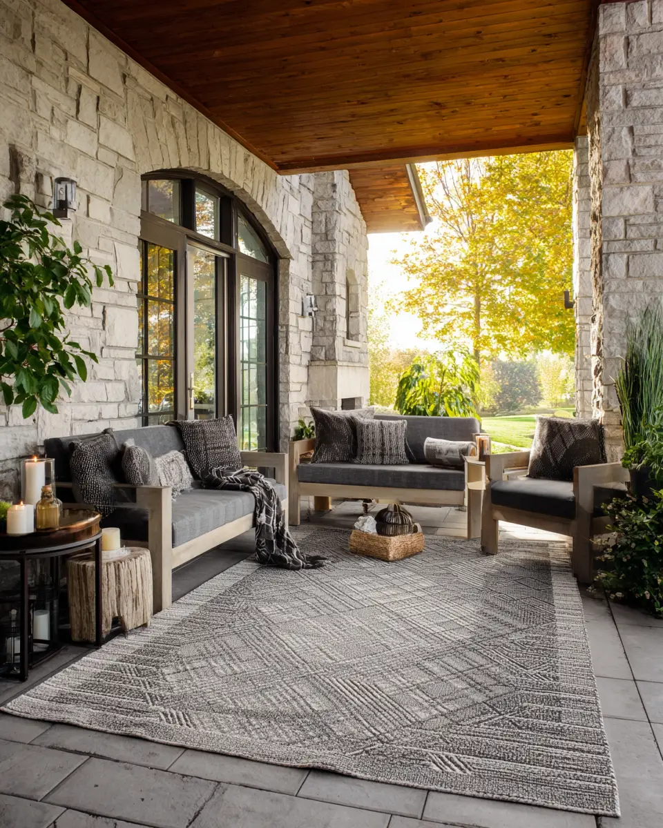 Gray Mid-Century Modern Patio Decor Ideas