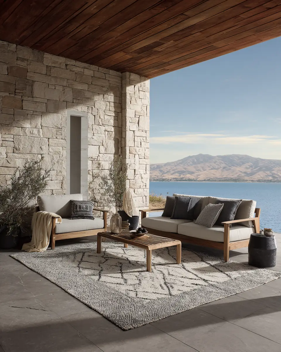 Gray Mid-Century Modern Patio Decor Ideas