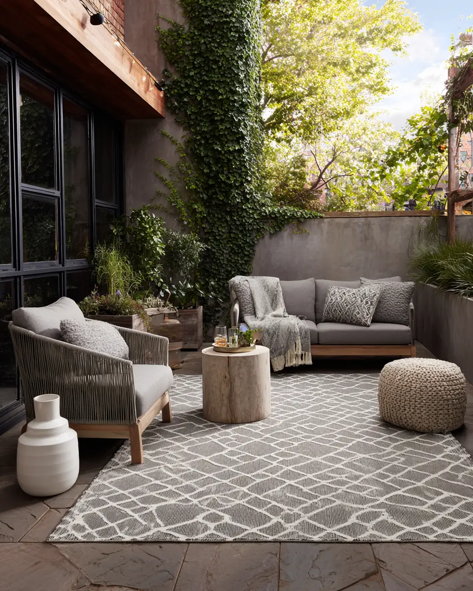 Gray Mid-Century Modern Patio Decor Ideas