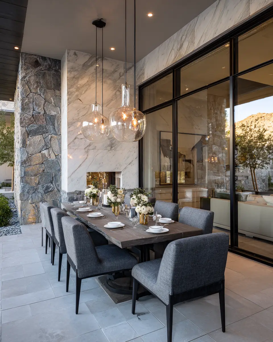 Gray Mid-Century Modern Patio Decor Ideas