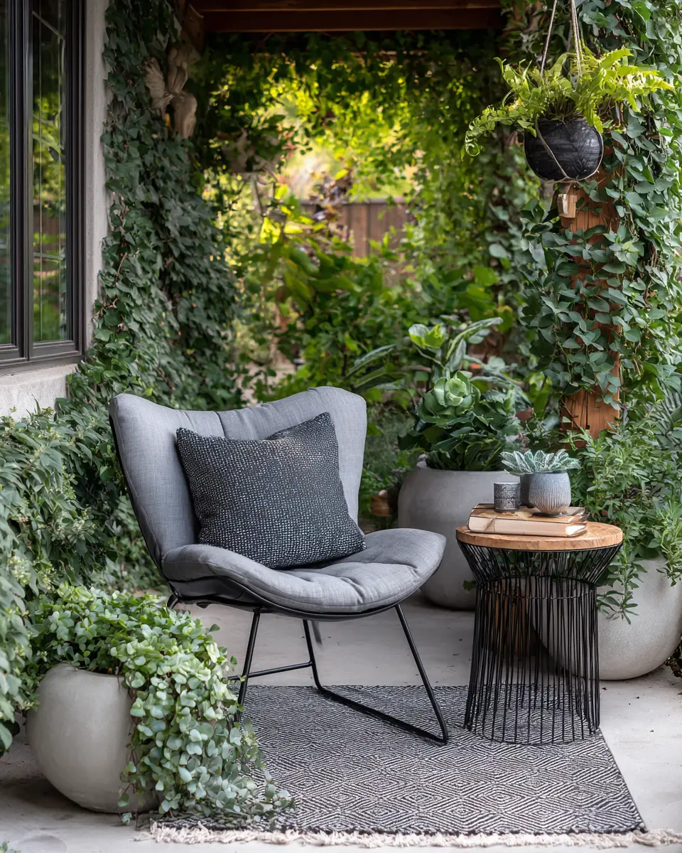 Gray Mid-Century Modern Patio Decor Ideas