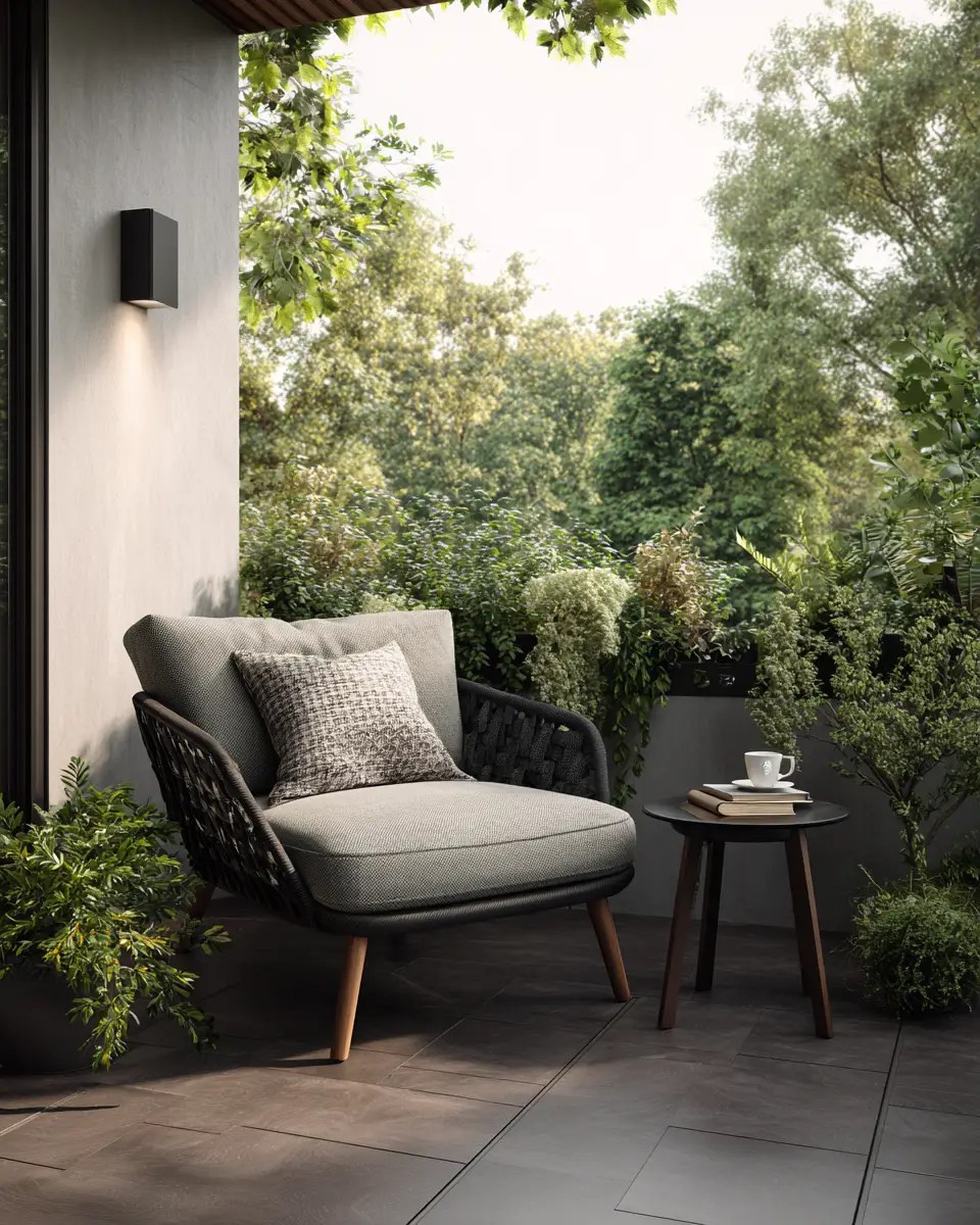 Gray Mid-Century Modern Patio Decor Ideas