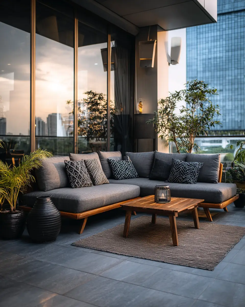 Gray Mid-Century Modern Patio Decor Ideas