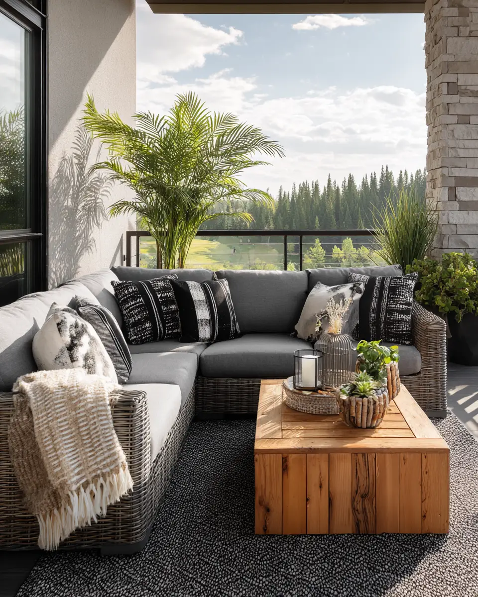 Gray Mid-Century Modern Patio Decor Ideas