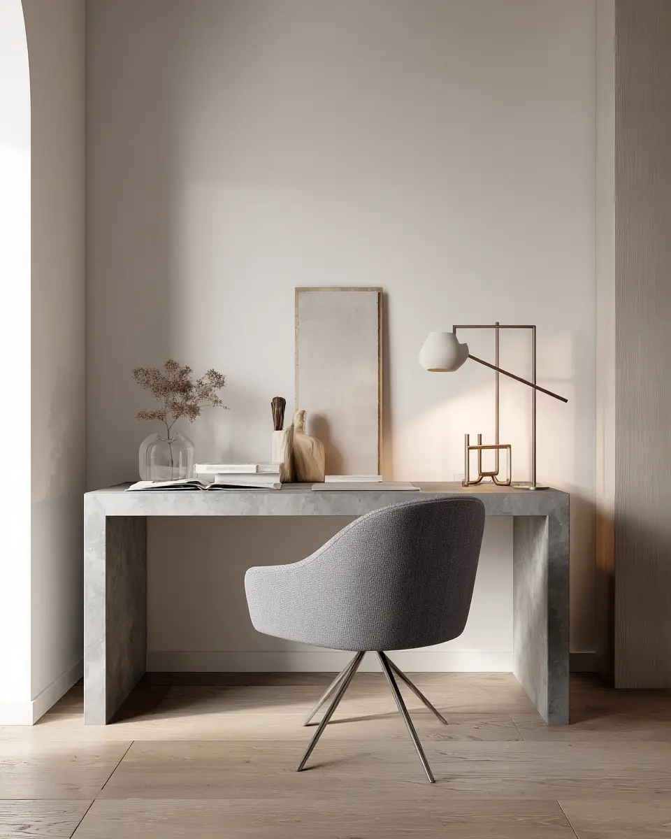 Gray Minimalist Home Office Decor Ideas