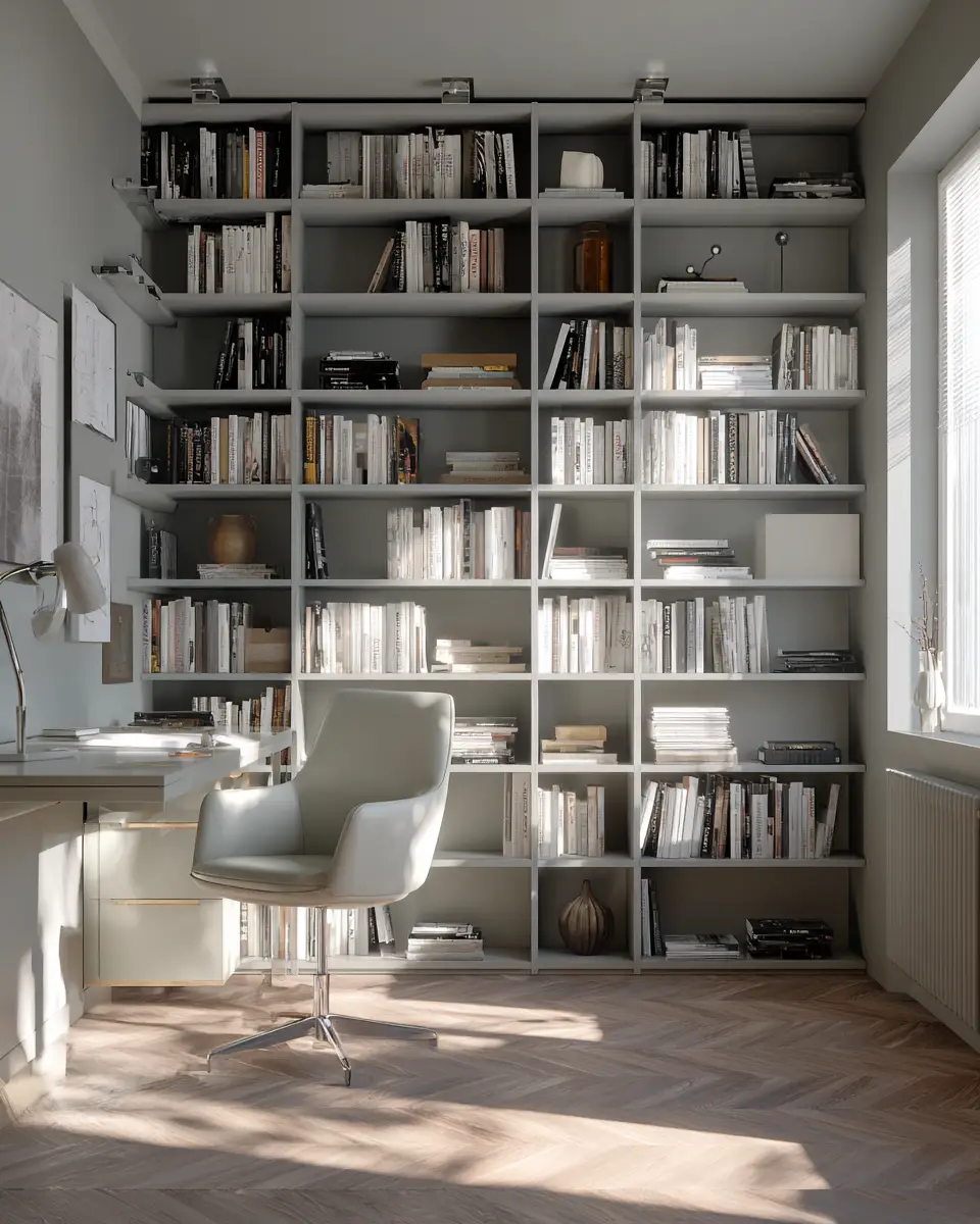 Gray Minimalist Home Office Decor Ideas