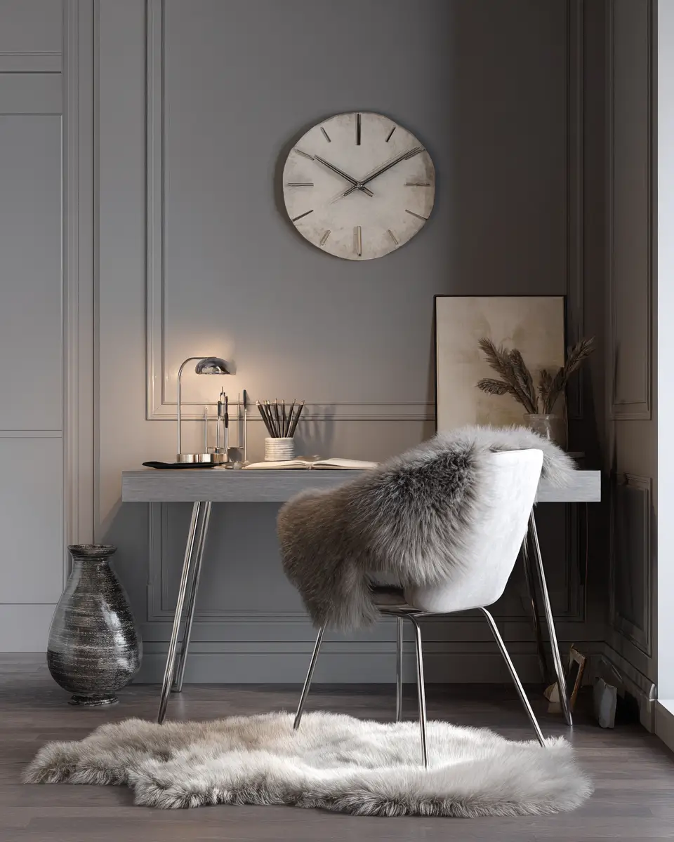 Gray Minimalist Home Office Decor Ideas