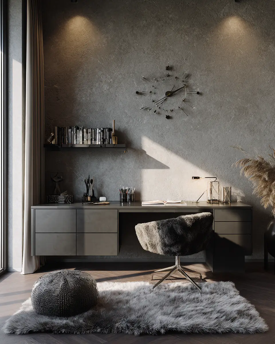 Gray Minimalist Home Office Decor Ideas