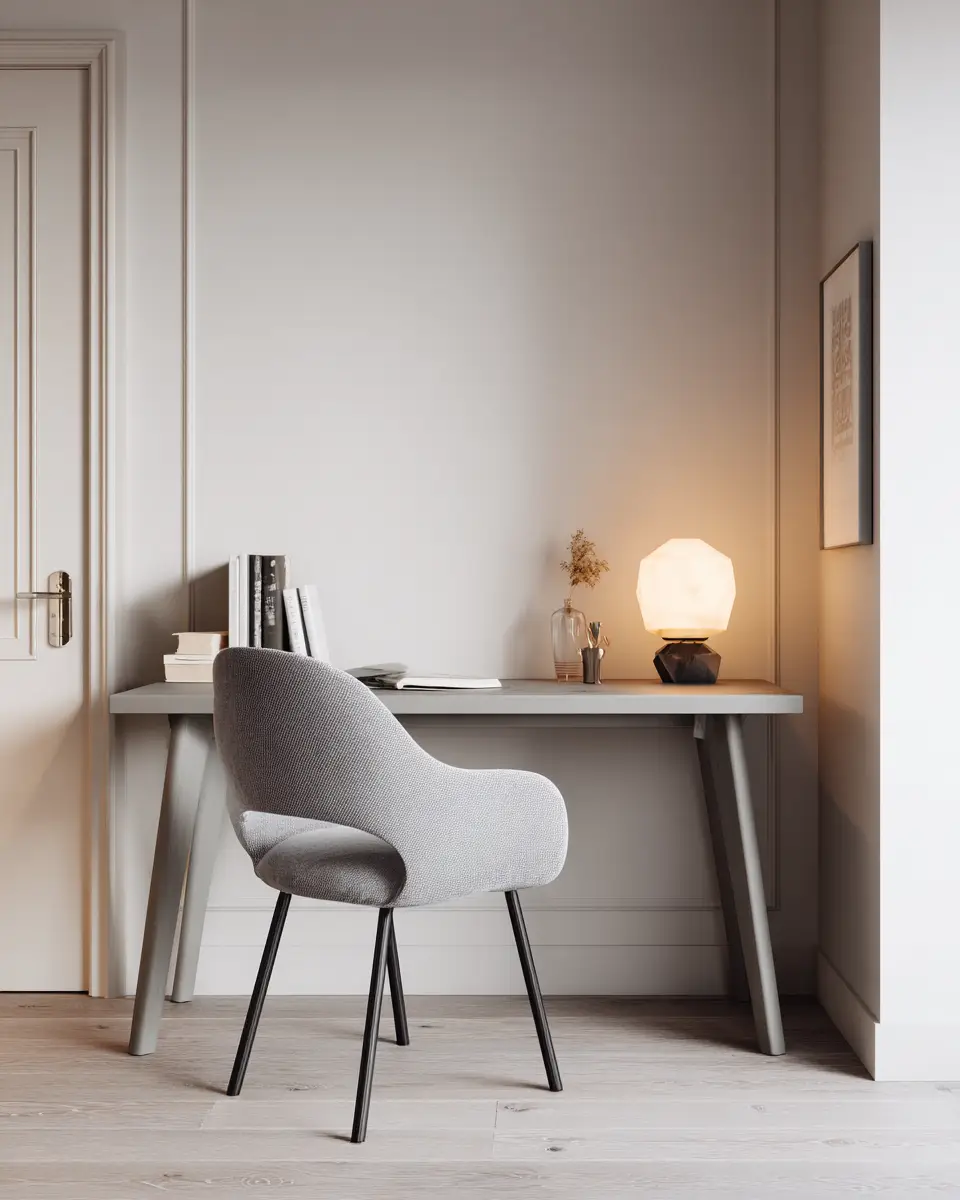 Gray Minimalist Home Office Decor Ideas