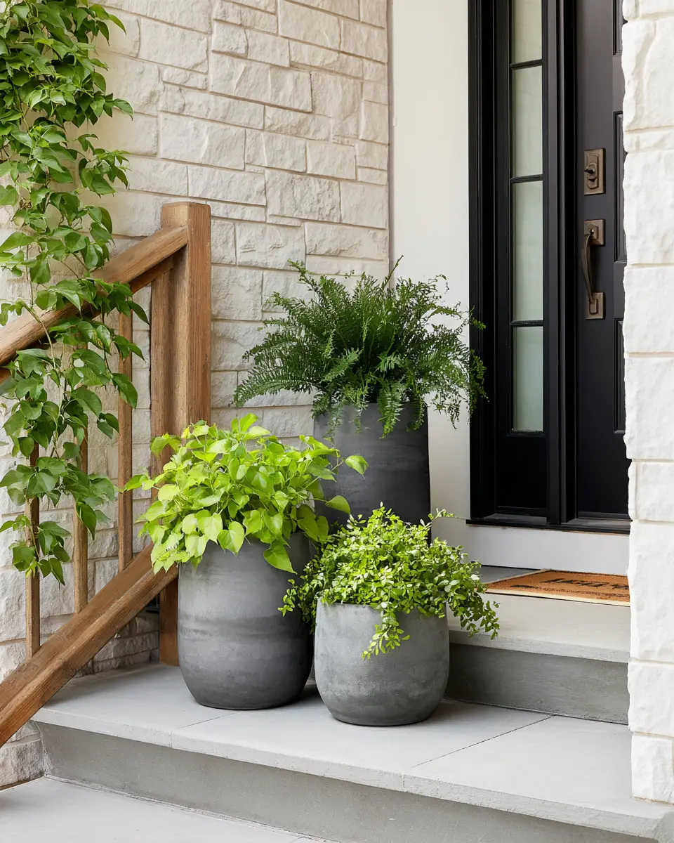 Gray Minimalist Porch Decor Ideas