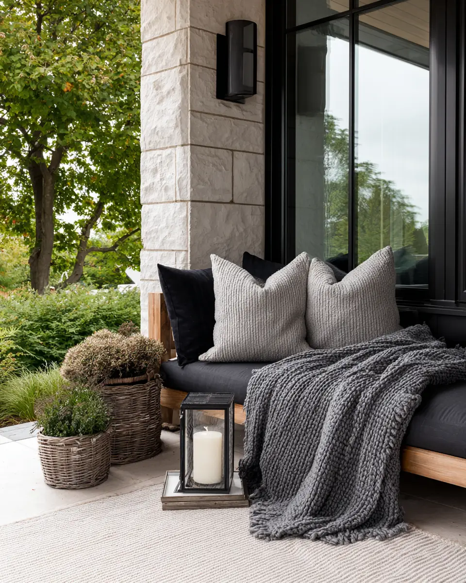 Gray Minimalist Porch Decor Ideas