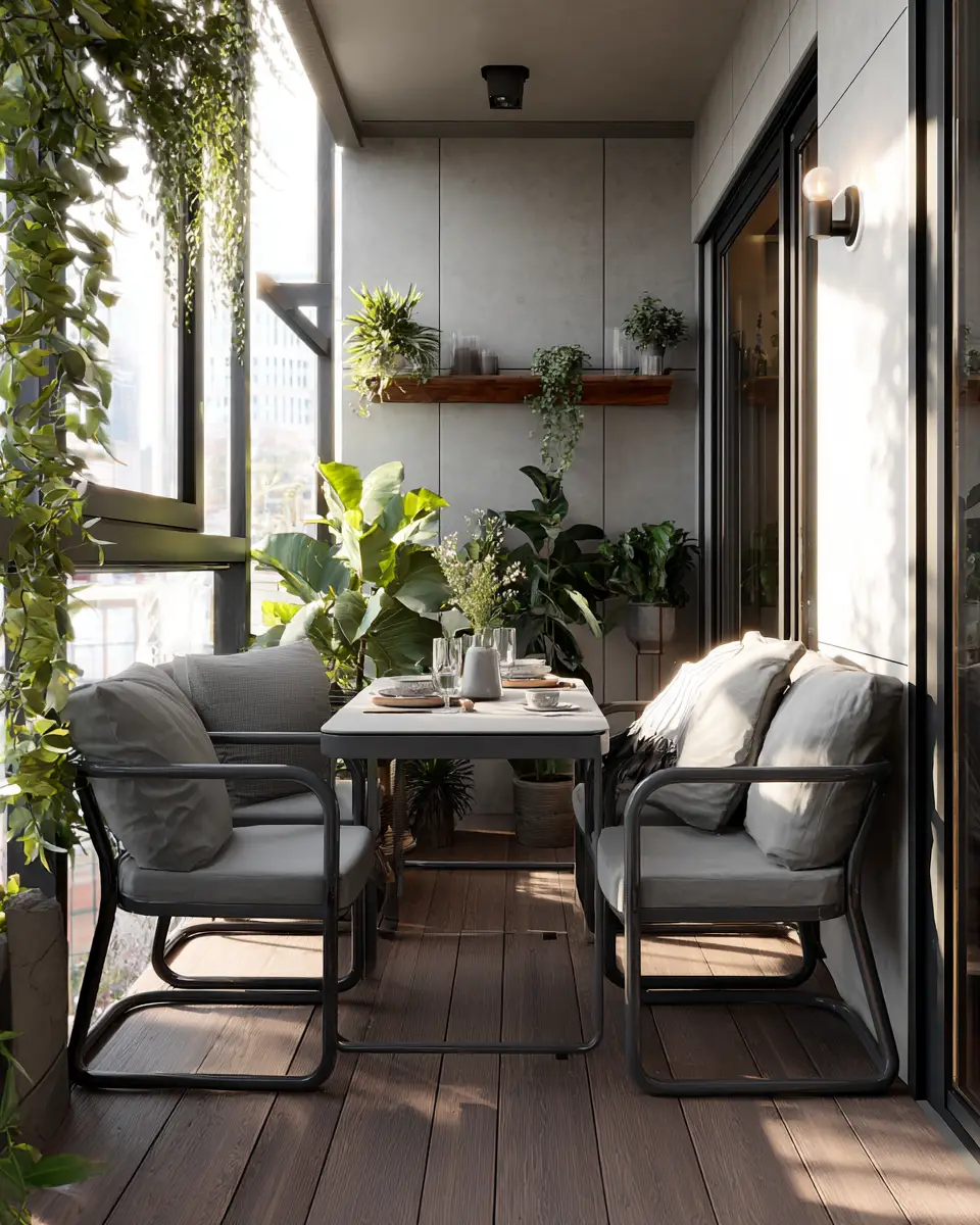 Gray Modern Balcony Decor Ideas