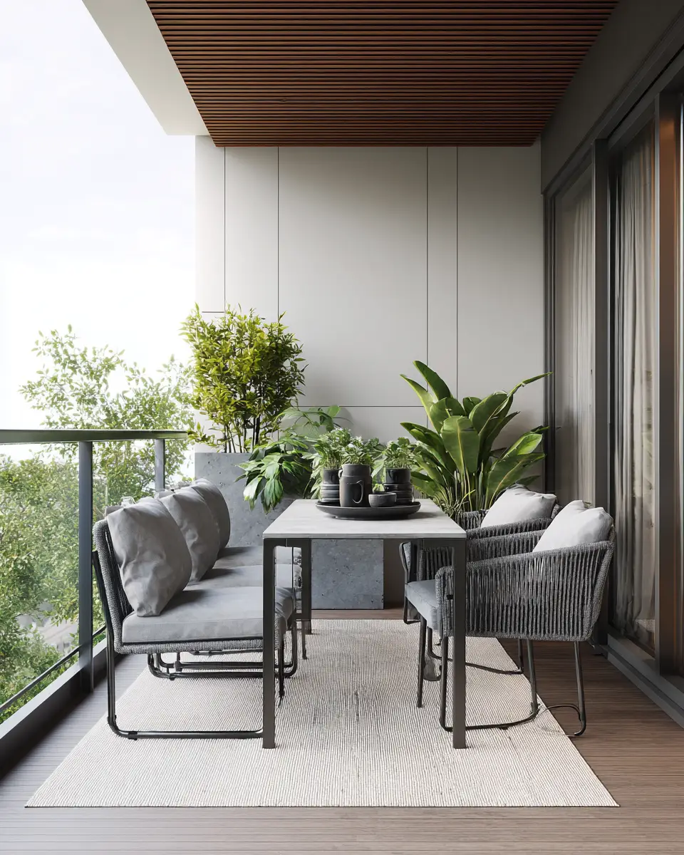 Gray Modern Balcony Decor Ideas