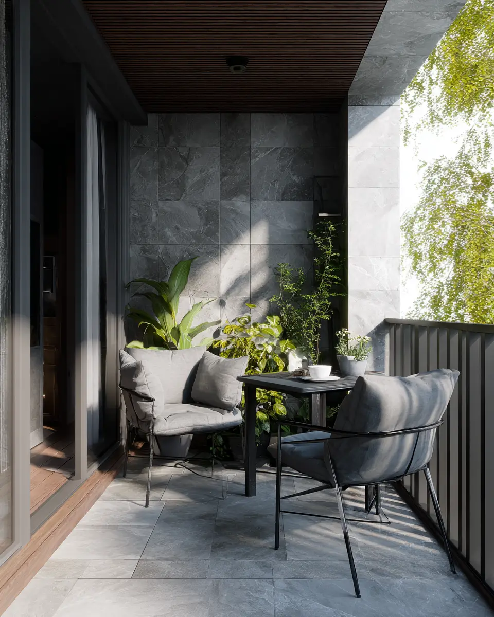 Gray Modern Balcony Decor Ideas
