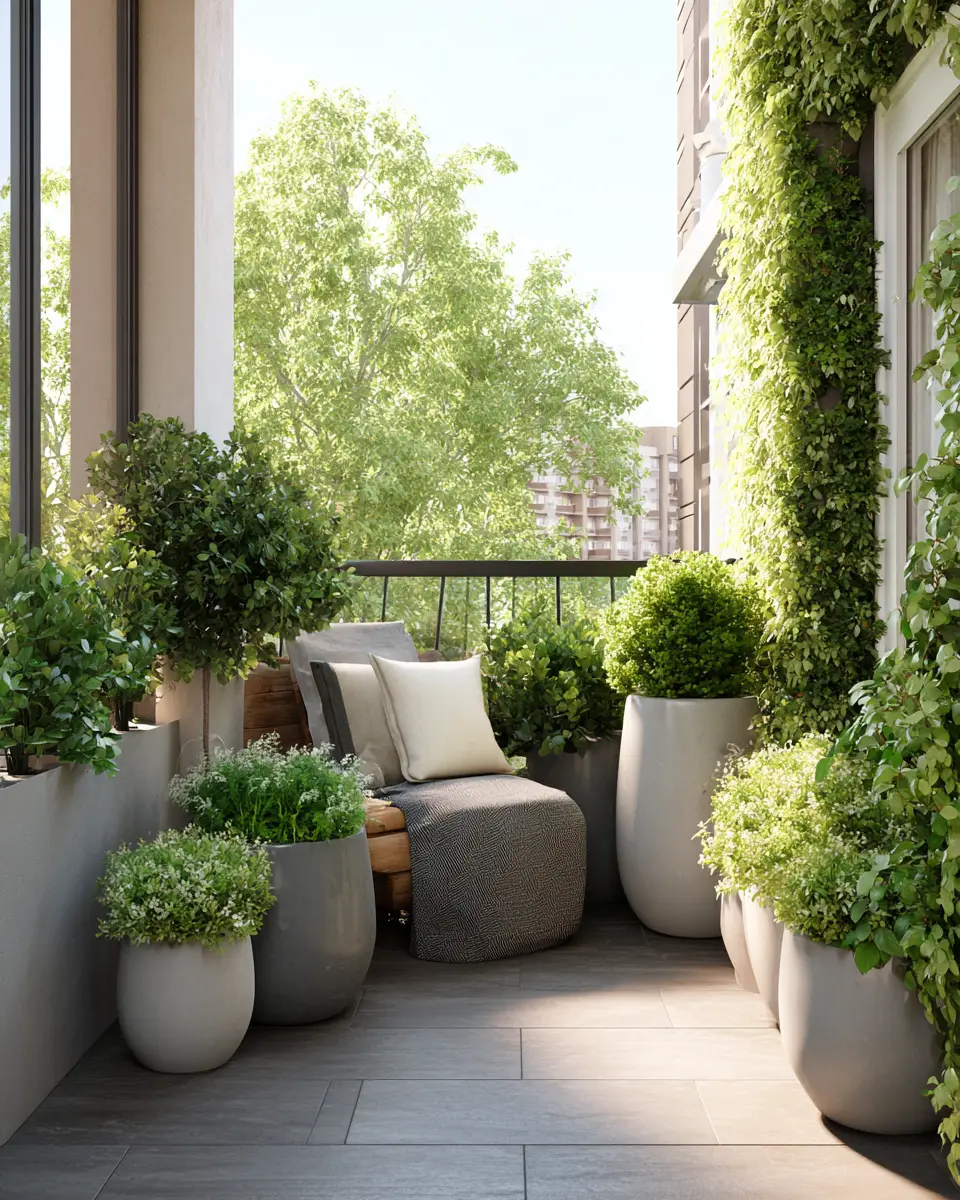 Gray Modern Balcony Decor Ideas