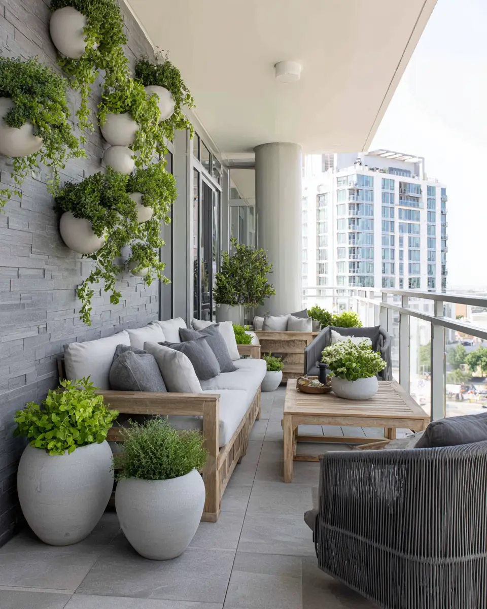 Gray Modern Balcony Decor Ideas