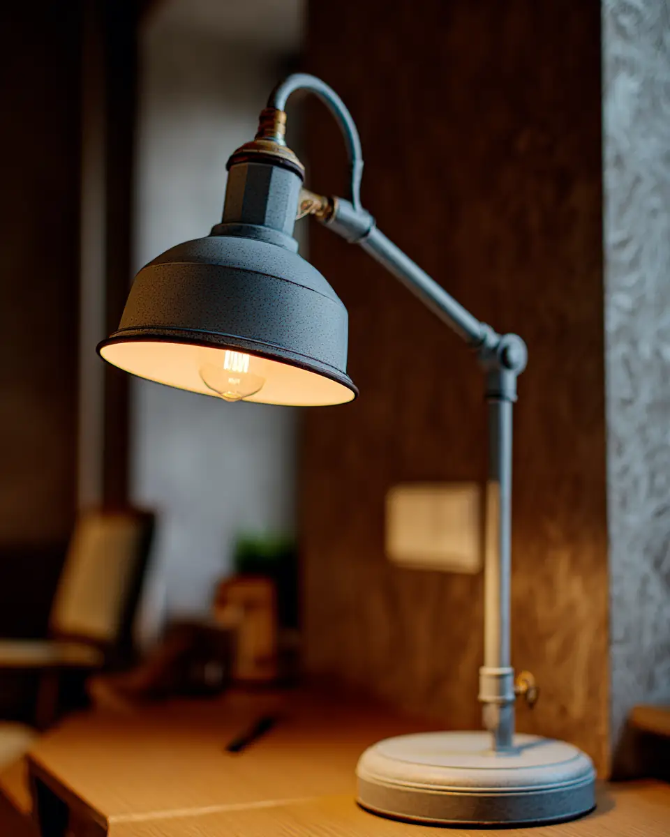 Gray Rustic Home Office Decor Ideas