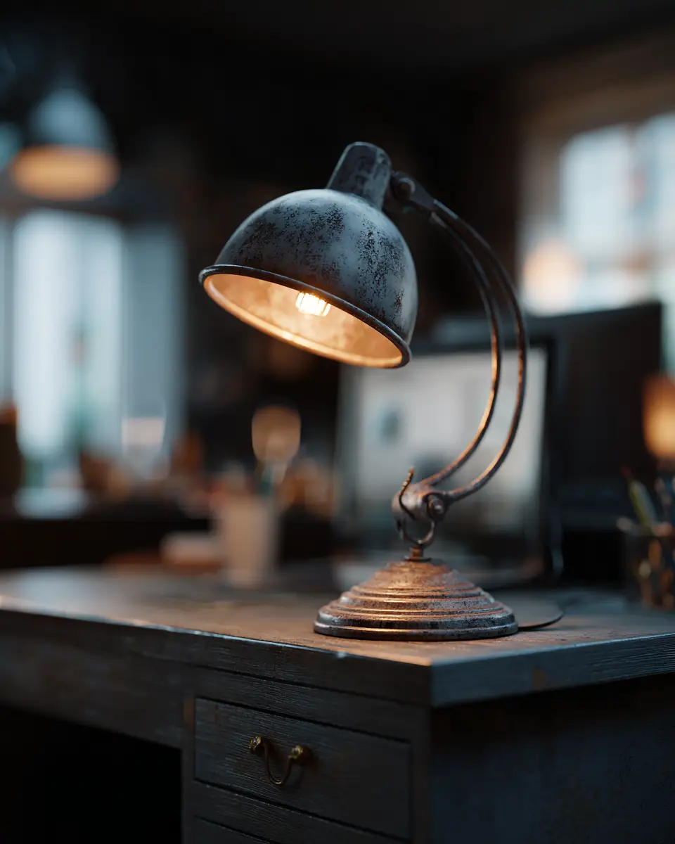 Gray Rustic Home Office Decor Ideas