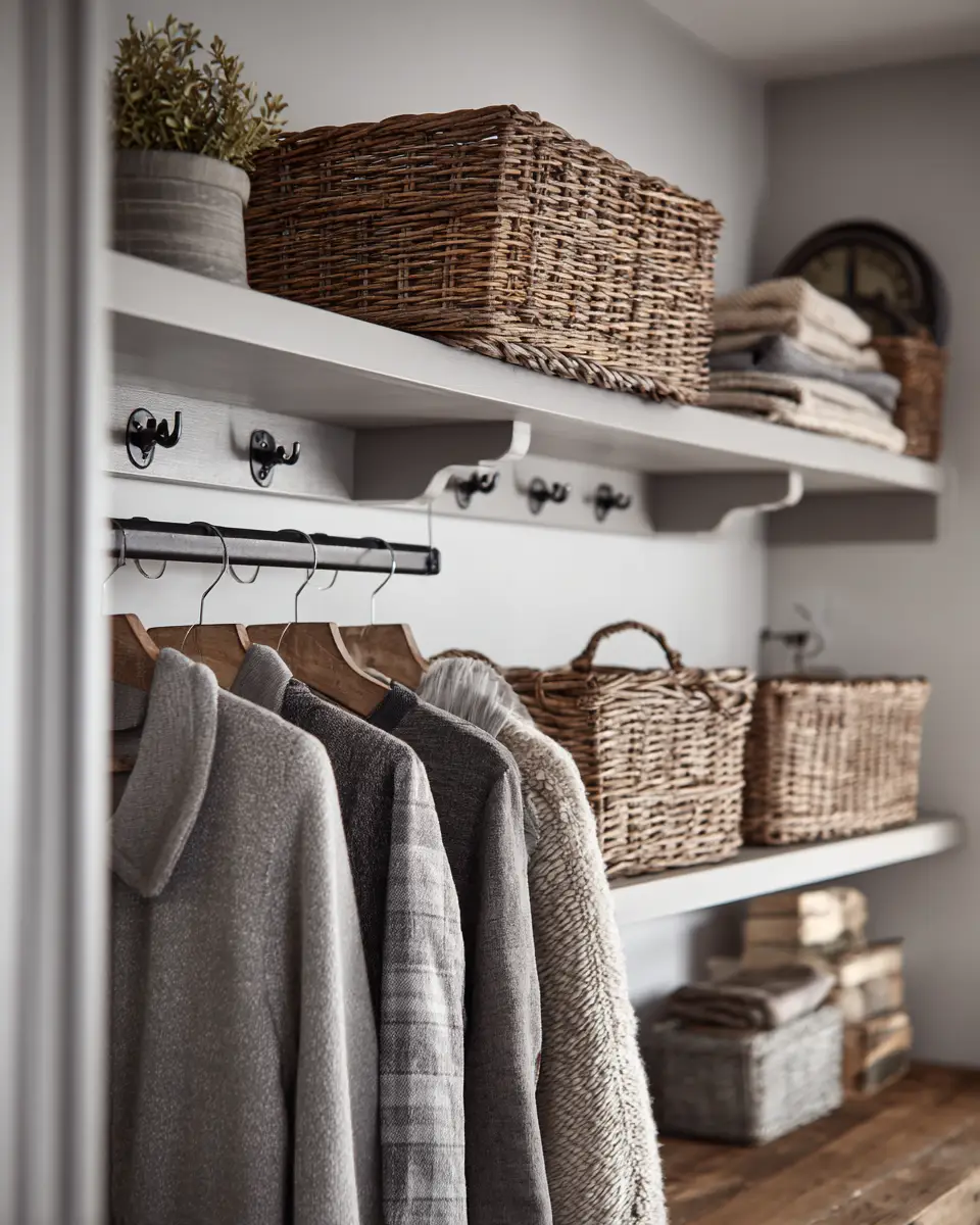 Gray Scandinavian Laundry Room Decor Ideas