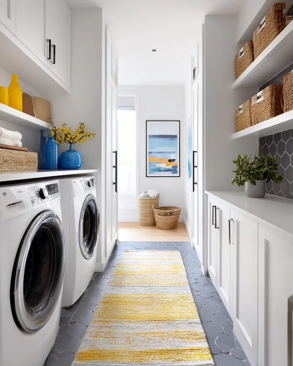 Gray Scandinavian Laundry Room Decor Ideas