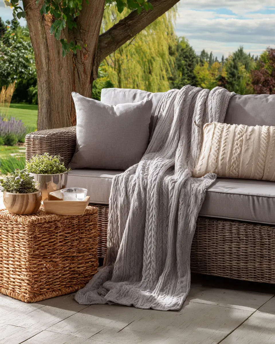 Gray Transitional Porch Decor Ideas