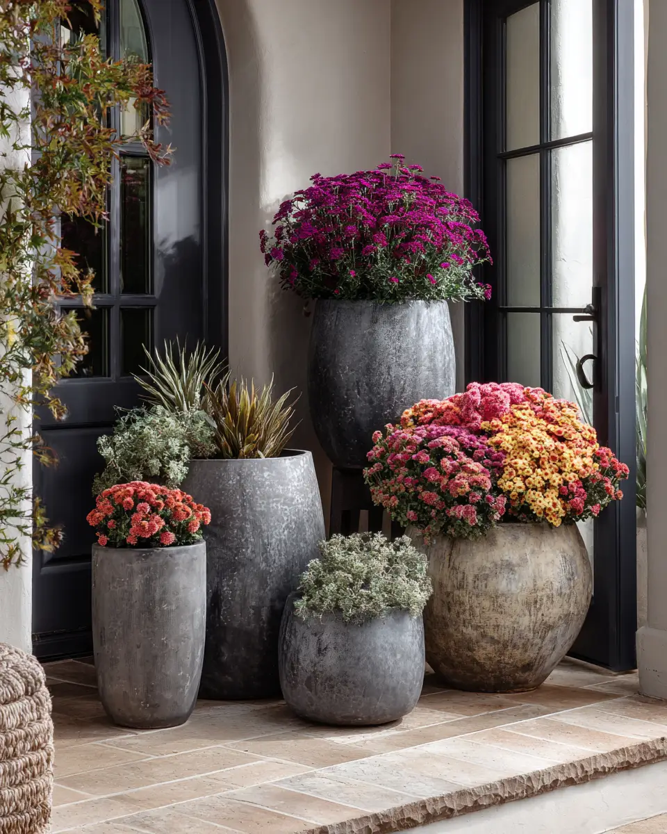 Gray Transitional Porch Decor Ideas