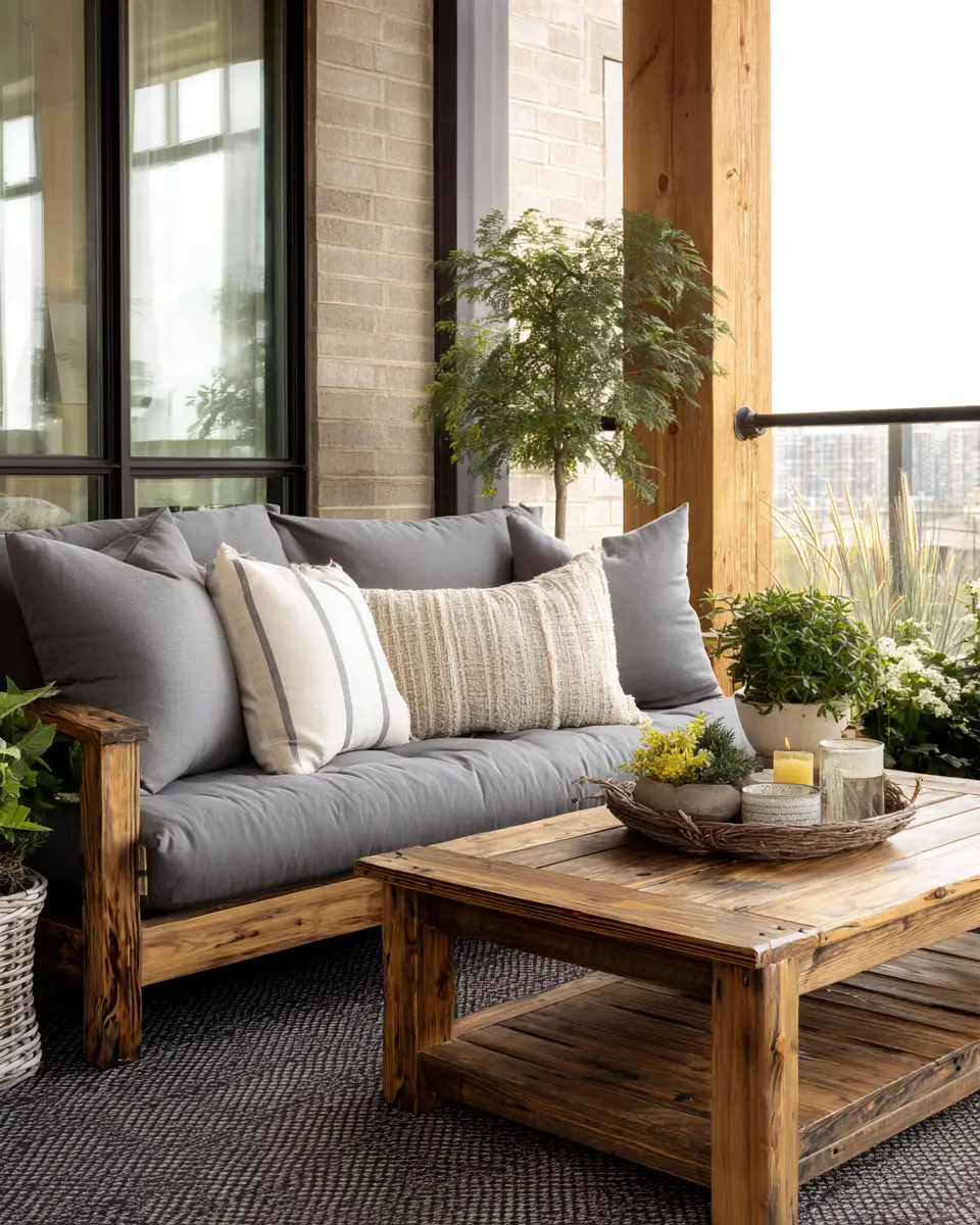 Gray Transitional Porch Decor Ideas