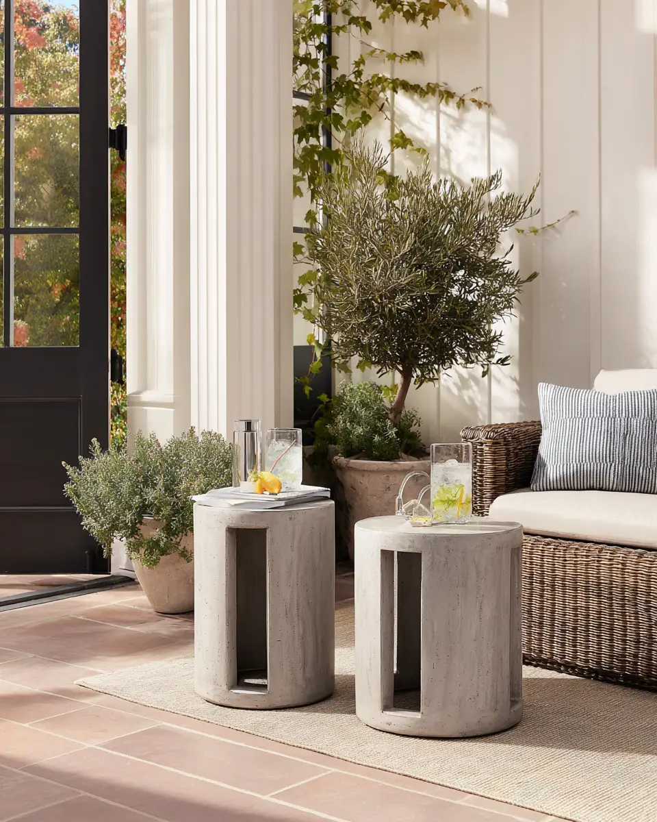 Gray Transitional Porch Decor Ideas