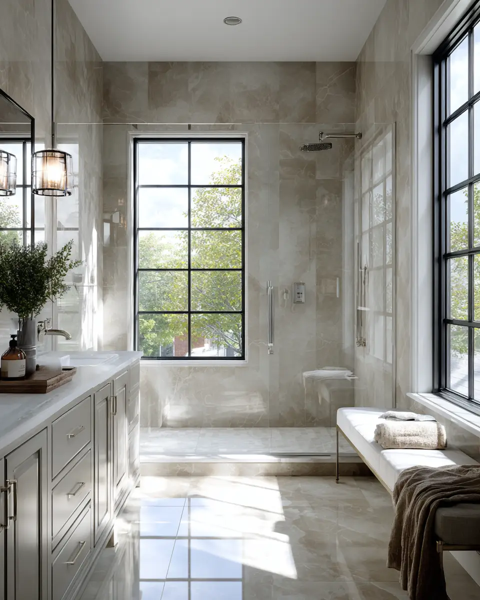Greige Bathroom Decor Ideas - Featured