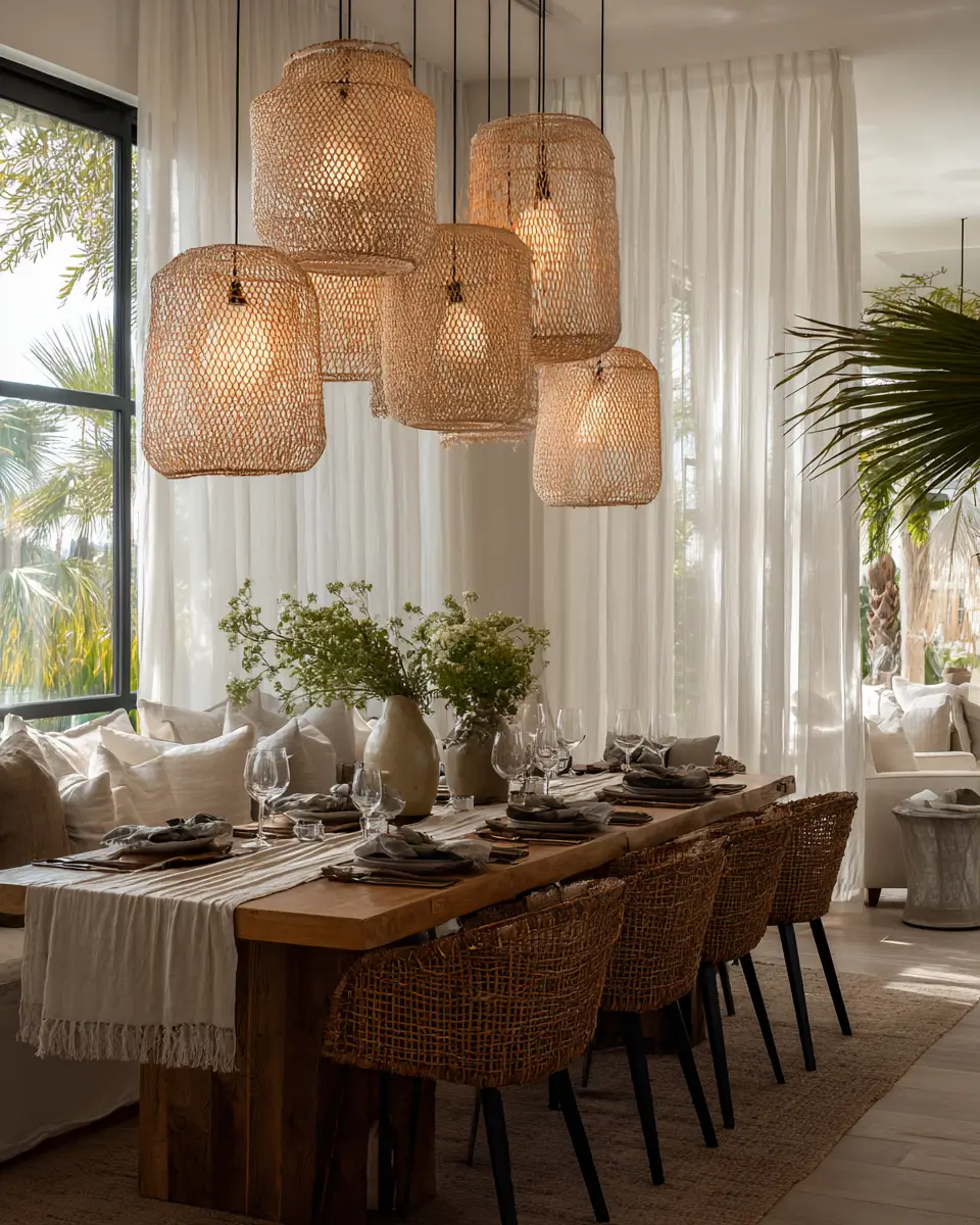 Greige Boho Dining Room Decor Ideas