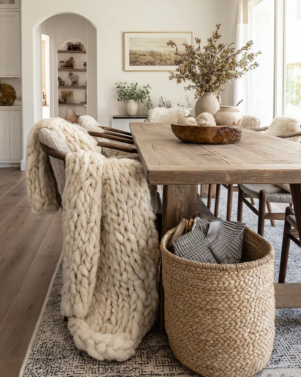 Greige Boho Dining Room Decor Ideas