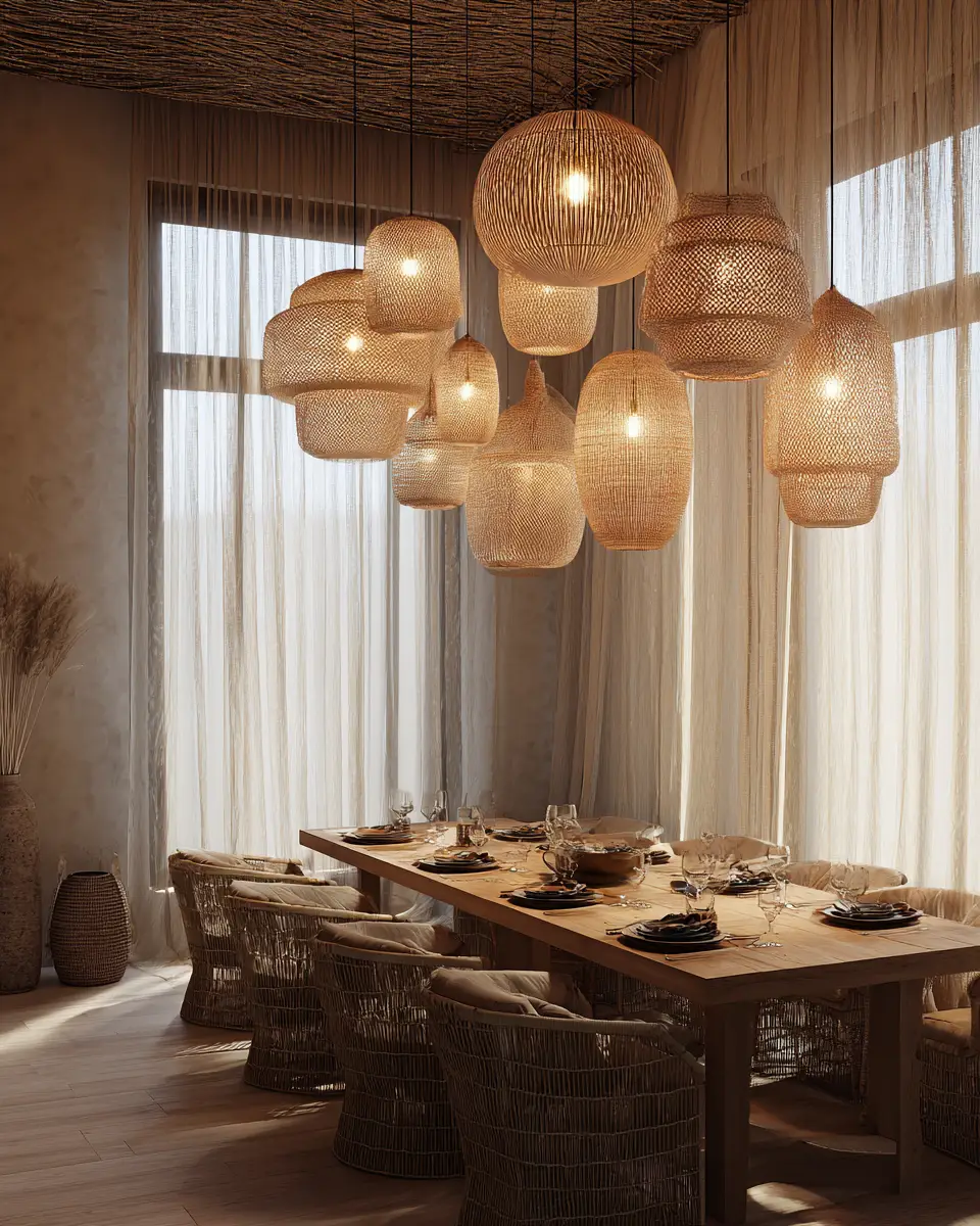 Greige Boho Dining Room Decor Ideas