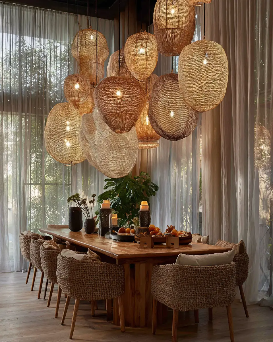Greige Boho Dining Room Decor Ideas