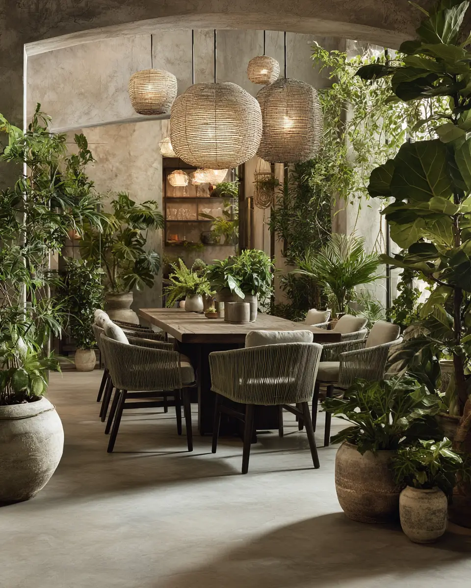 Greige Boho Dining Room Decor Ideas