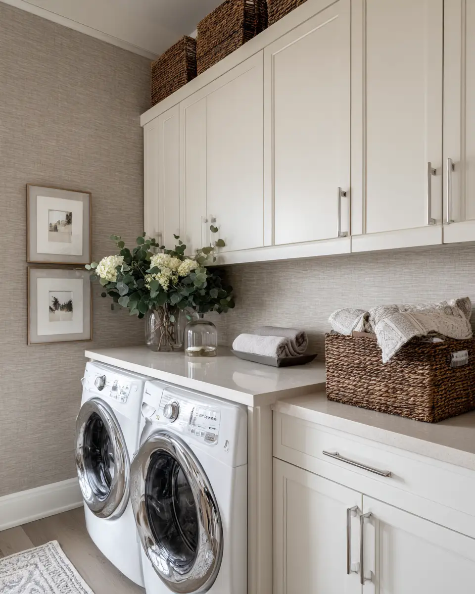Greige Classic Laundry Room Decor Ideas