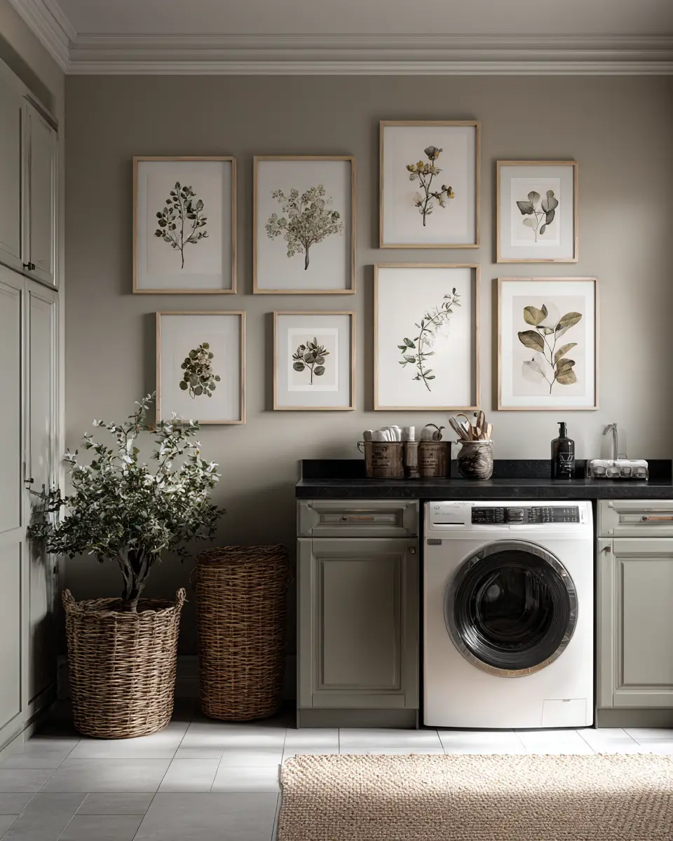 Greige Classic Laundry Room Decor Ideas