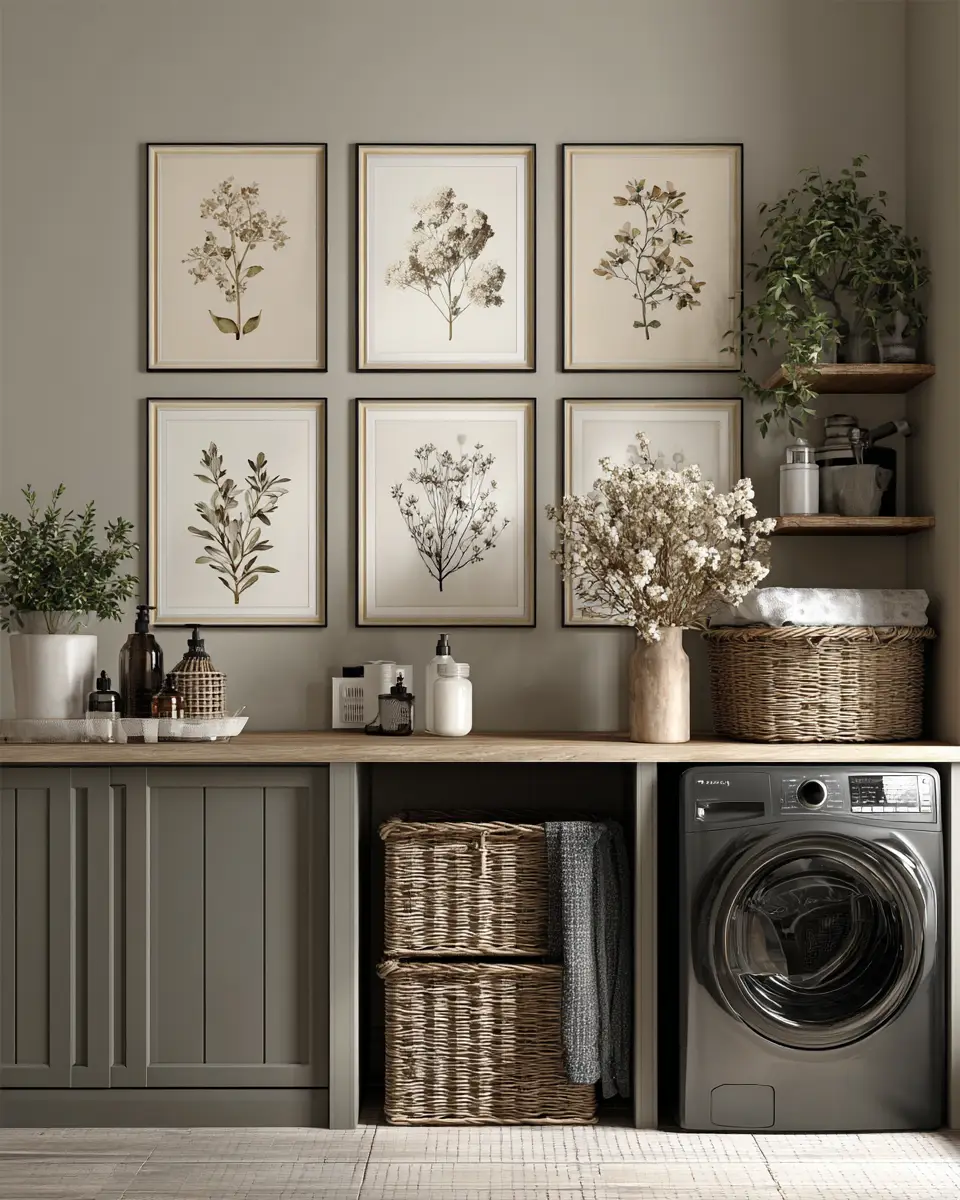 Greige Classic Laundry Room Decor Ideas