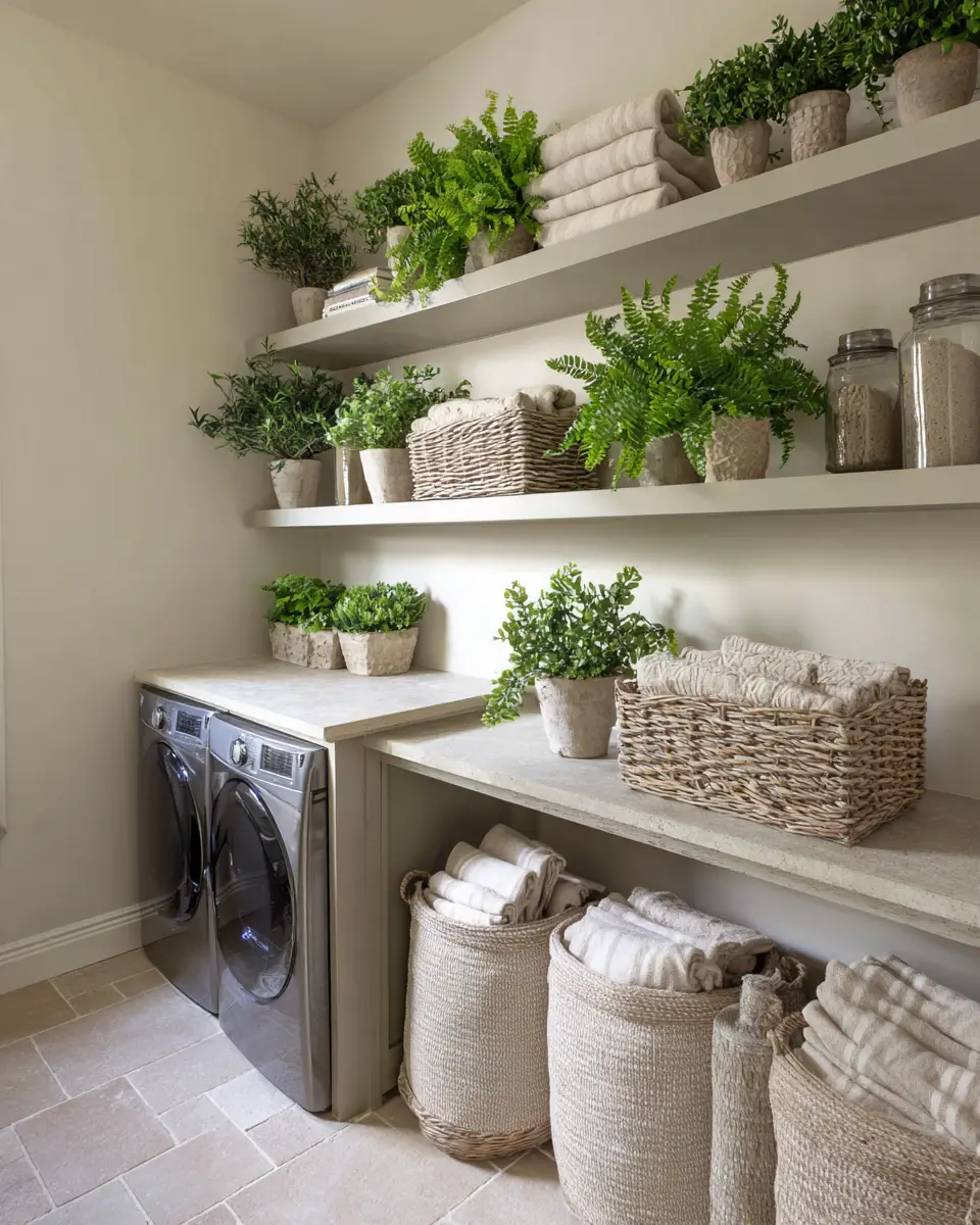 Greige Classic Laundry Room Decor Ideas
