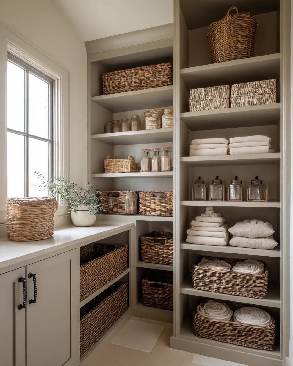 Greige Classic Laundry Room Decor Ideas