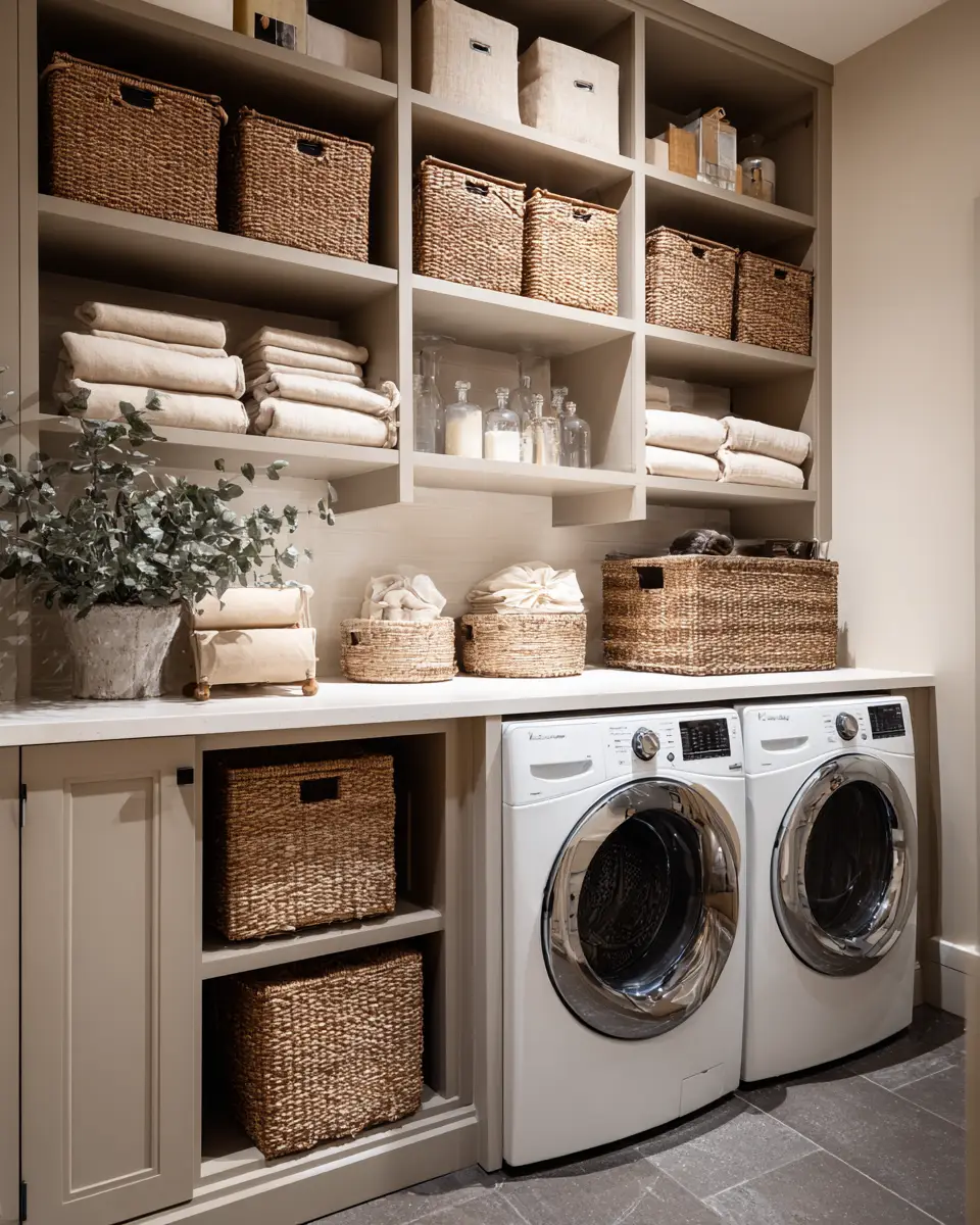 Greige Classic Laundry Room Decor Ideas