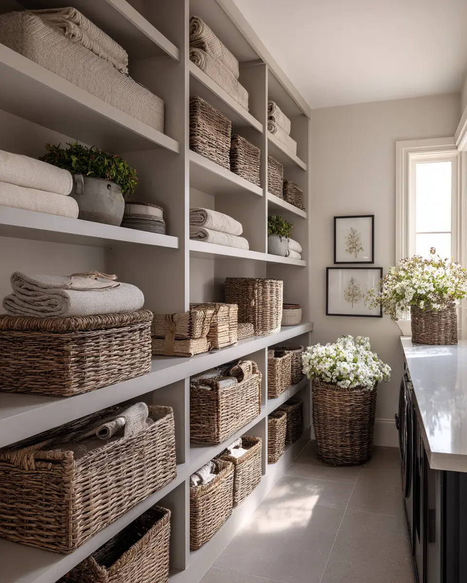 Greige Classic Laundry Room Decor Ideas