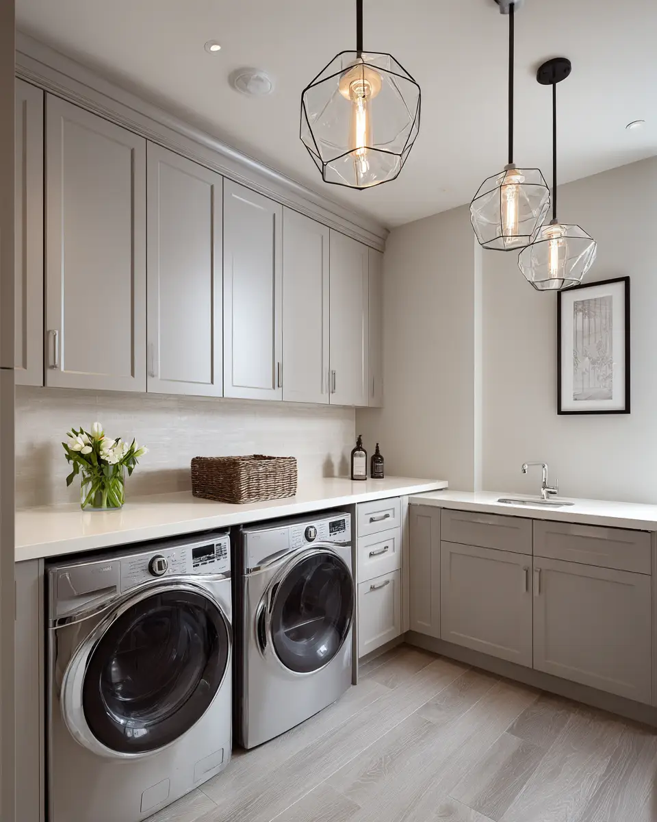 Greige Classic Laundry Room Decor Ideas