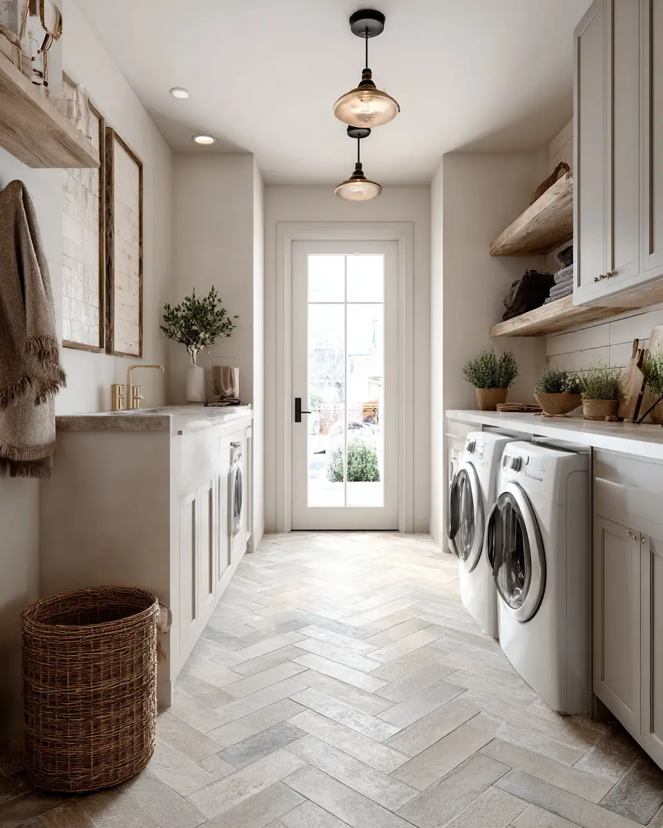 Greige Classic Laundry Room Decor Ideas