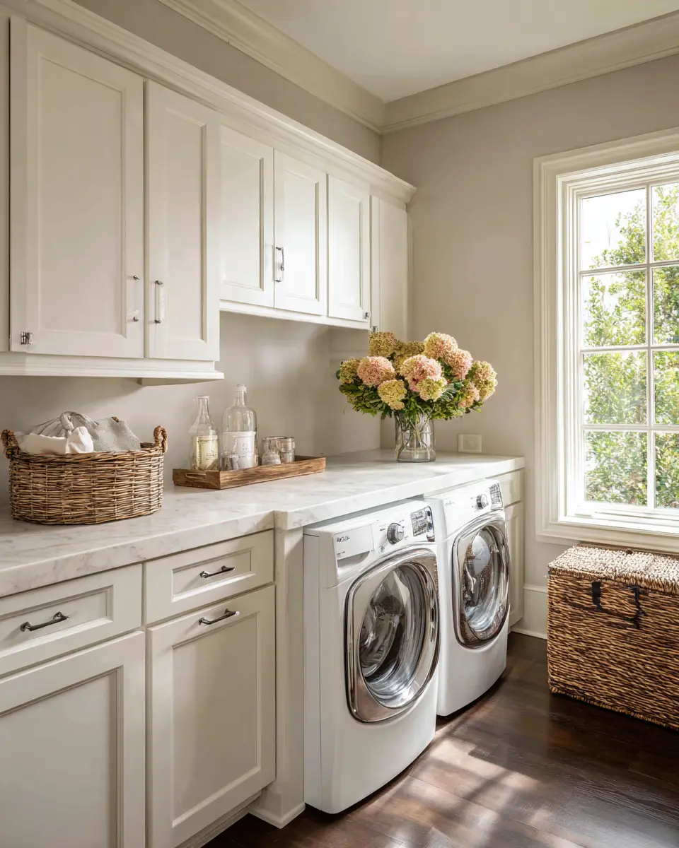 Greige Classic Laundry Room Decor Ideas
