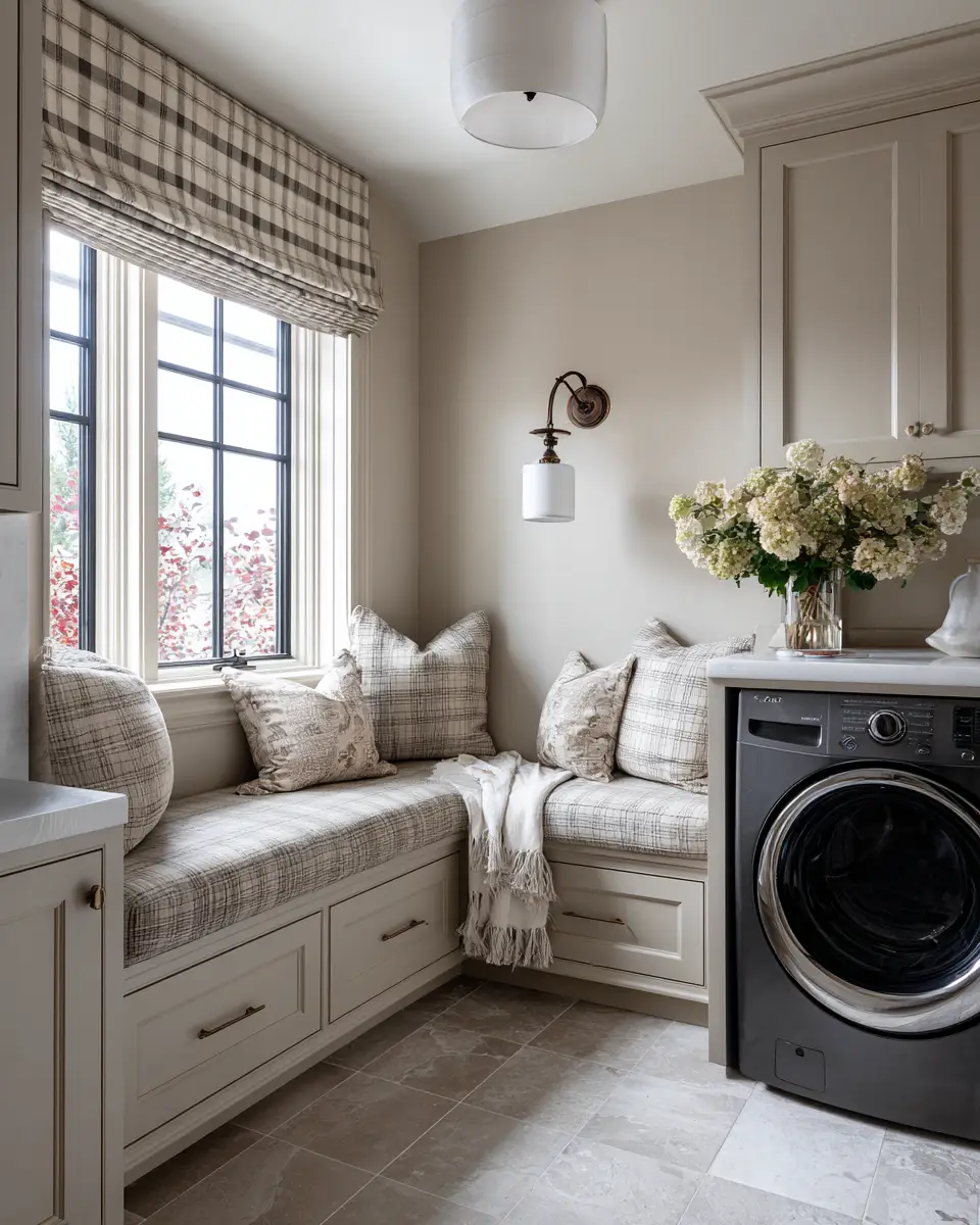 Greige Classic Laundry Room Decor Ideas
