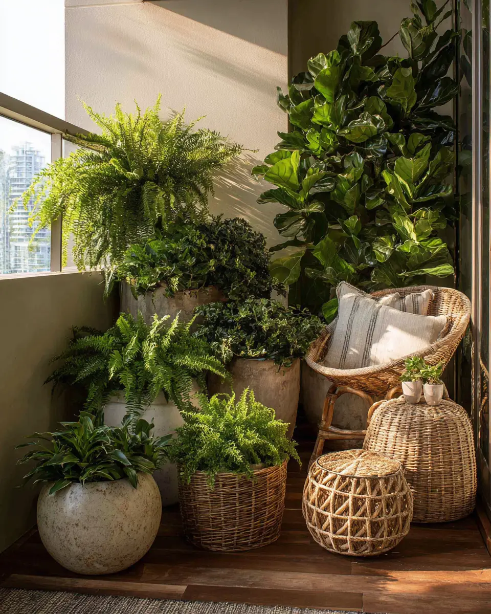 Greige Coastal Balcony Decor Ideas