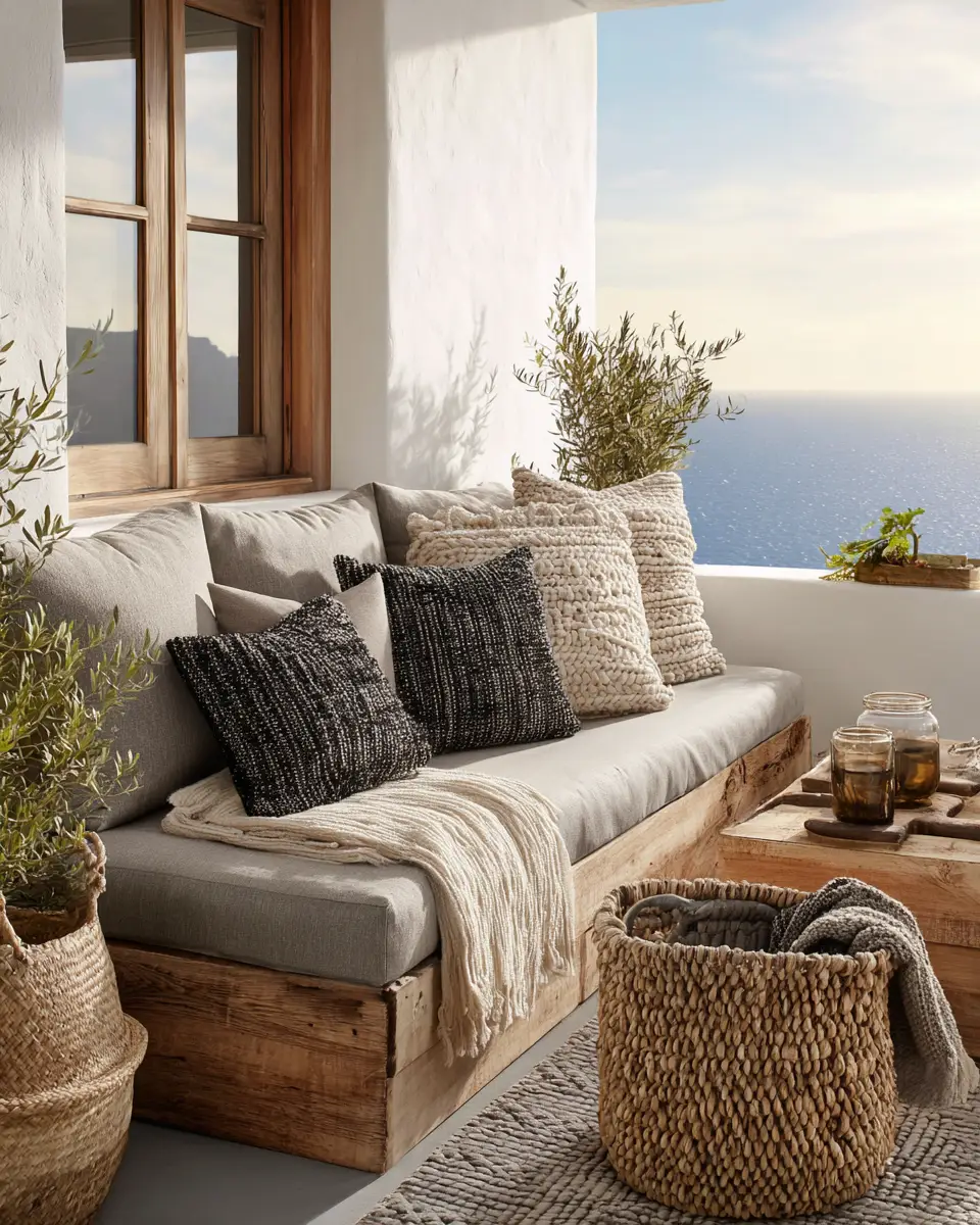 Greige Coastal Balcony Decor Ideas