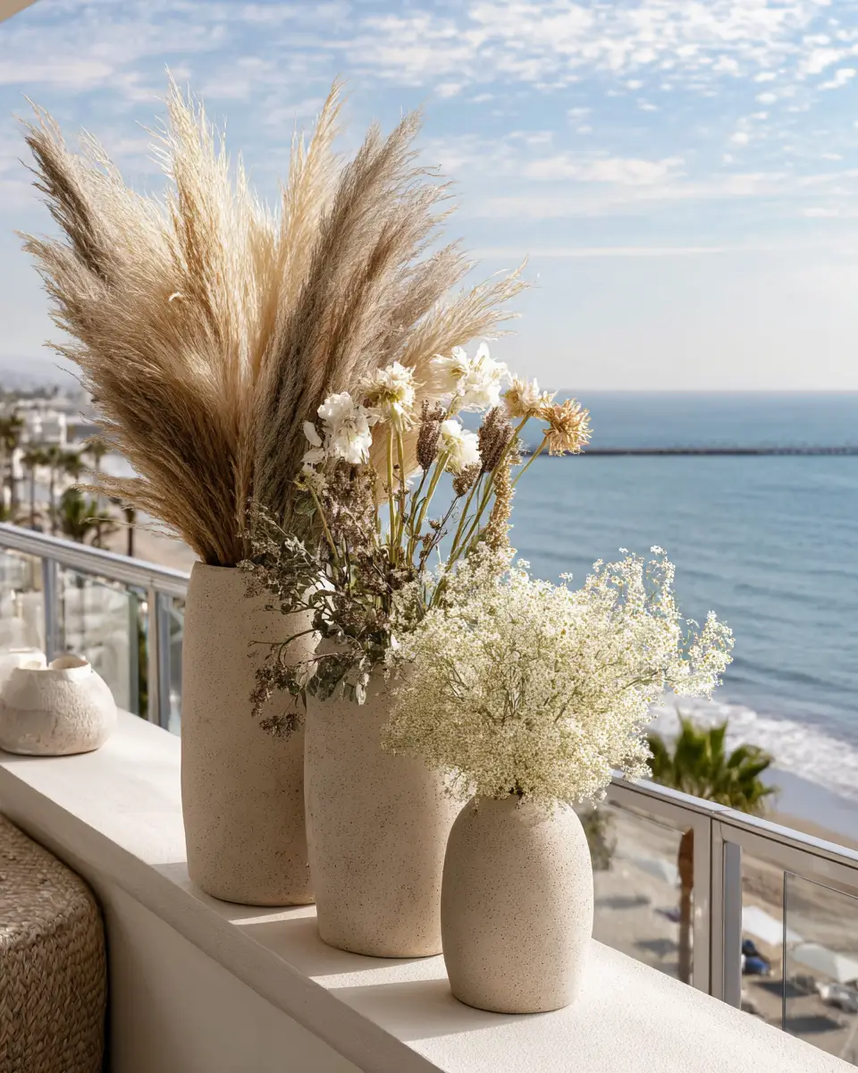Greige Coastal Balcony Decor Ideas