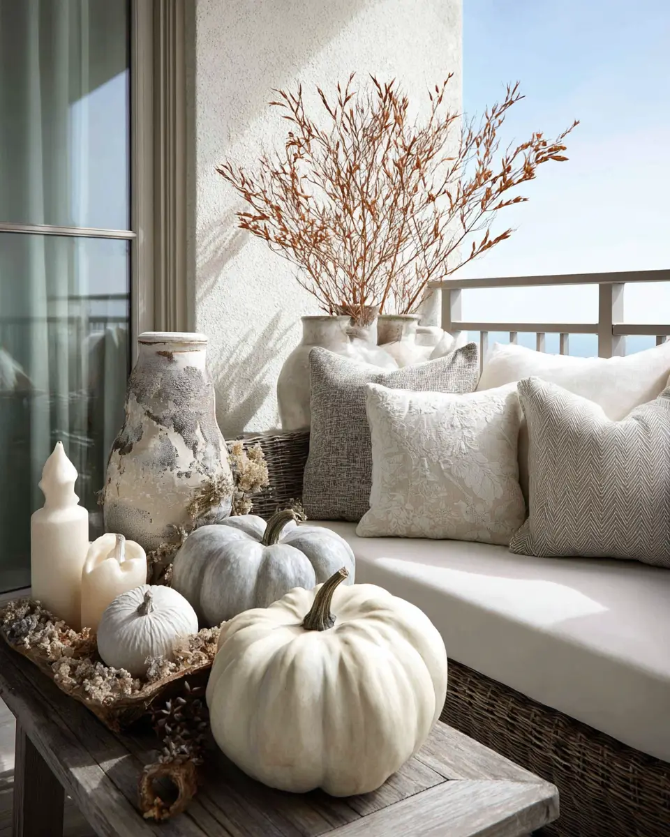 Greige Coastal Balcony Decor Ideas